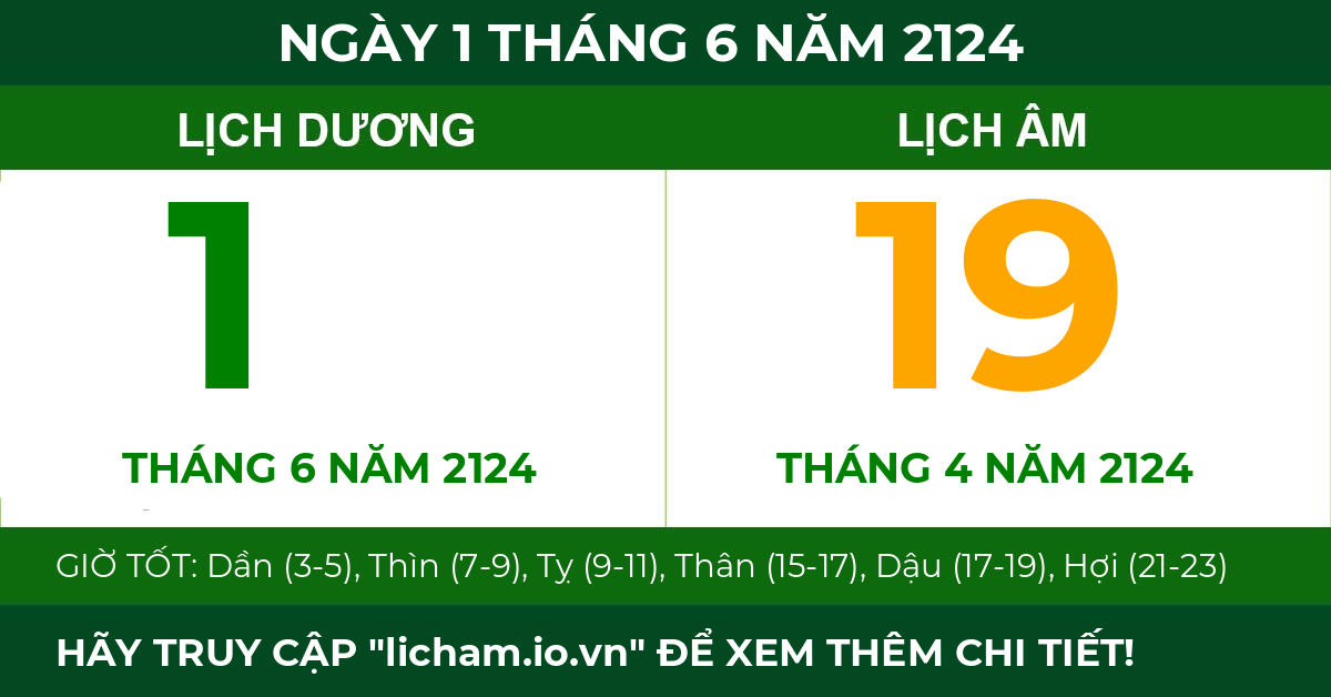 lịch âm ngày 1 tháng 6 năm 2124