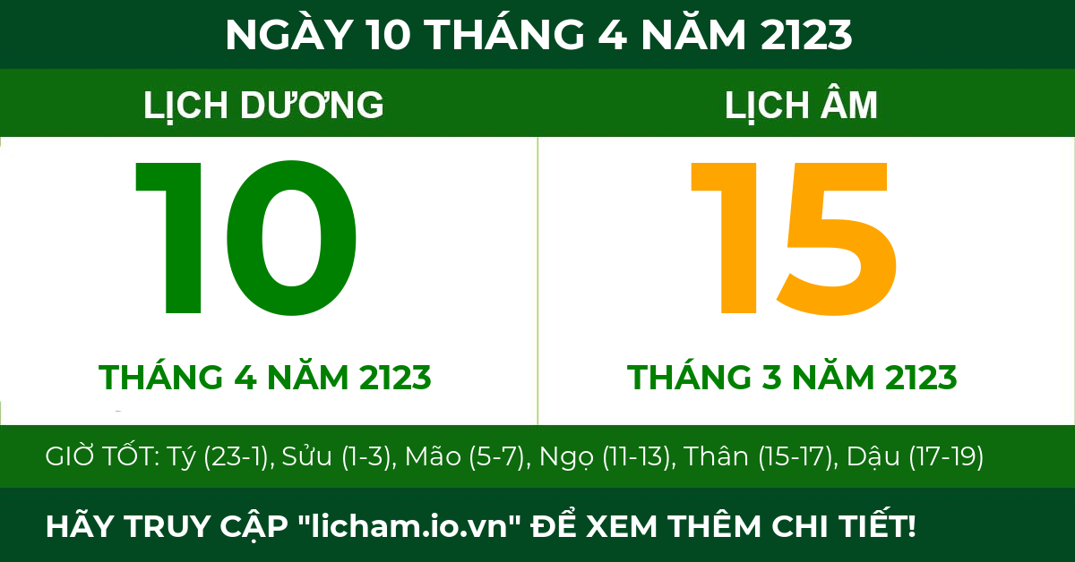 lịch âm ngày 10 tháng 4 năm 2123