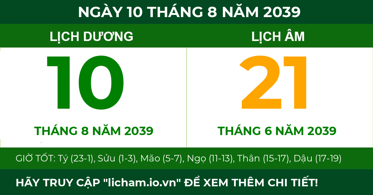 lịch âm ngày 10 tháng 8 năm 2039