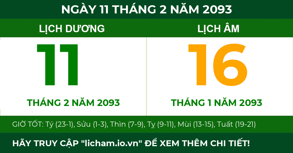 lịch âm ngày 11 tháng 2 năm 2093