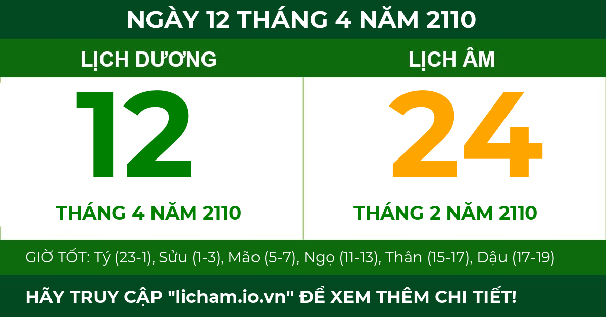 lịch âm ngày 12 tháng 4 năm 2110