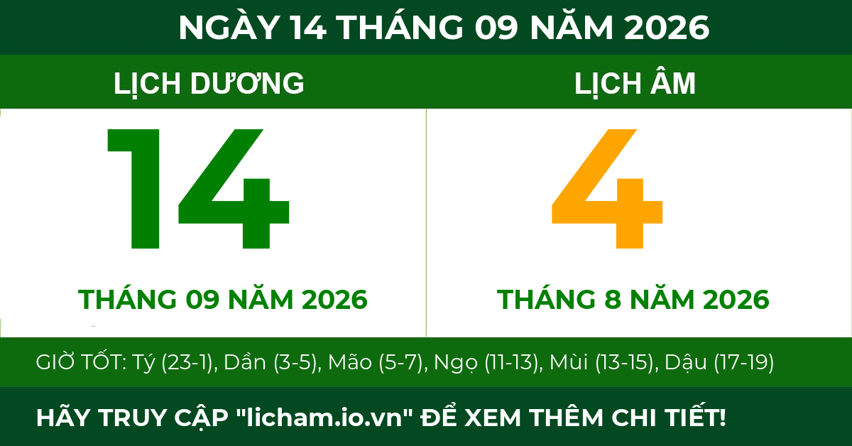 lịch âm ngày 14-09-2026