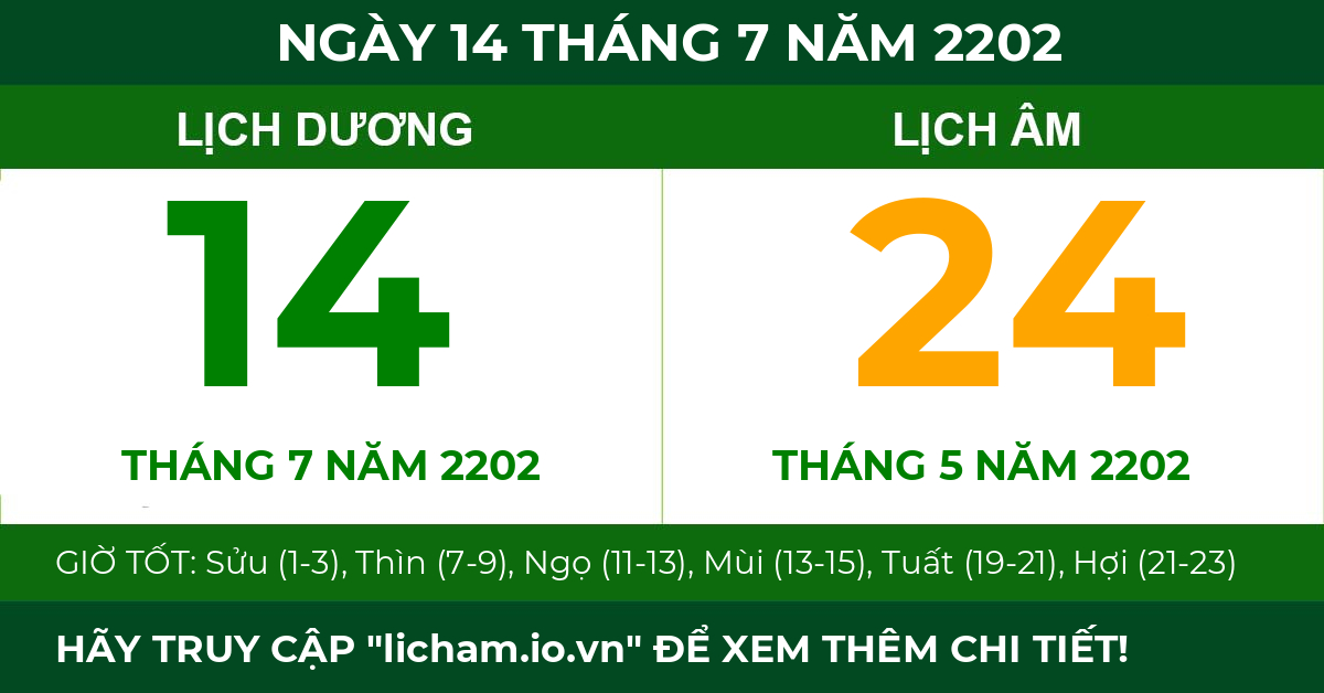 lịch âm ngày 14 tháng 7 năm 2202