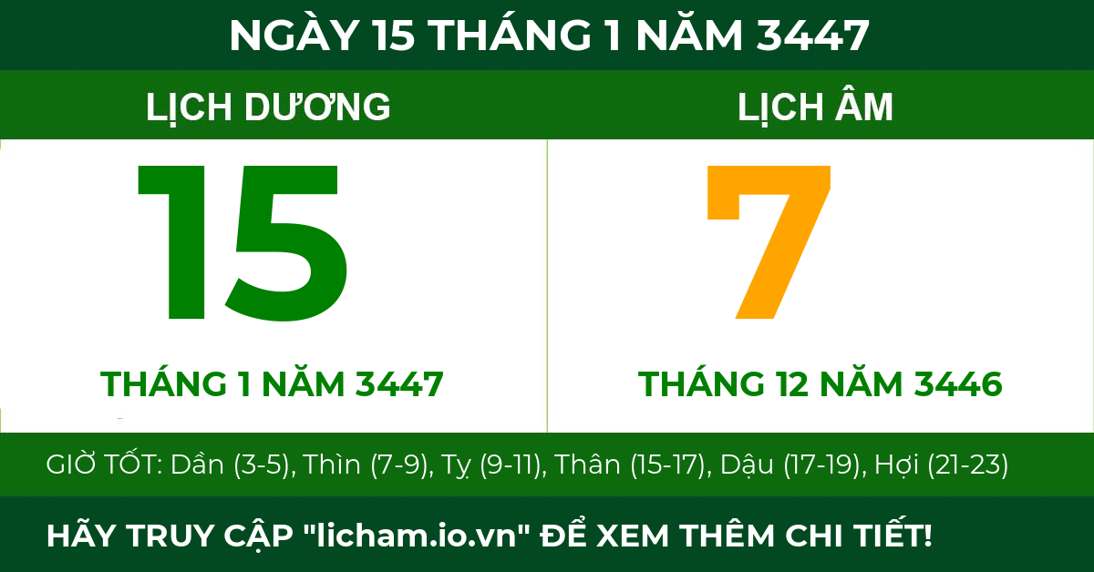 lịch âm ngày 15 tháng 1 năm 3447