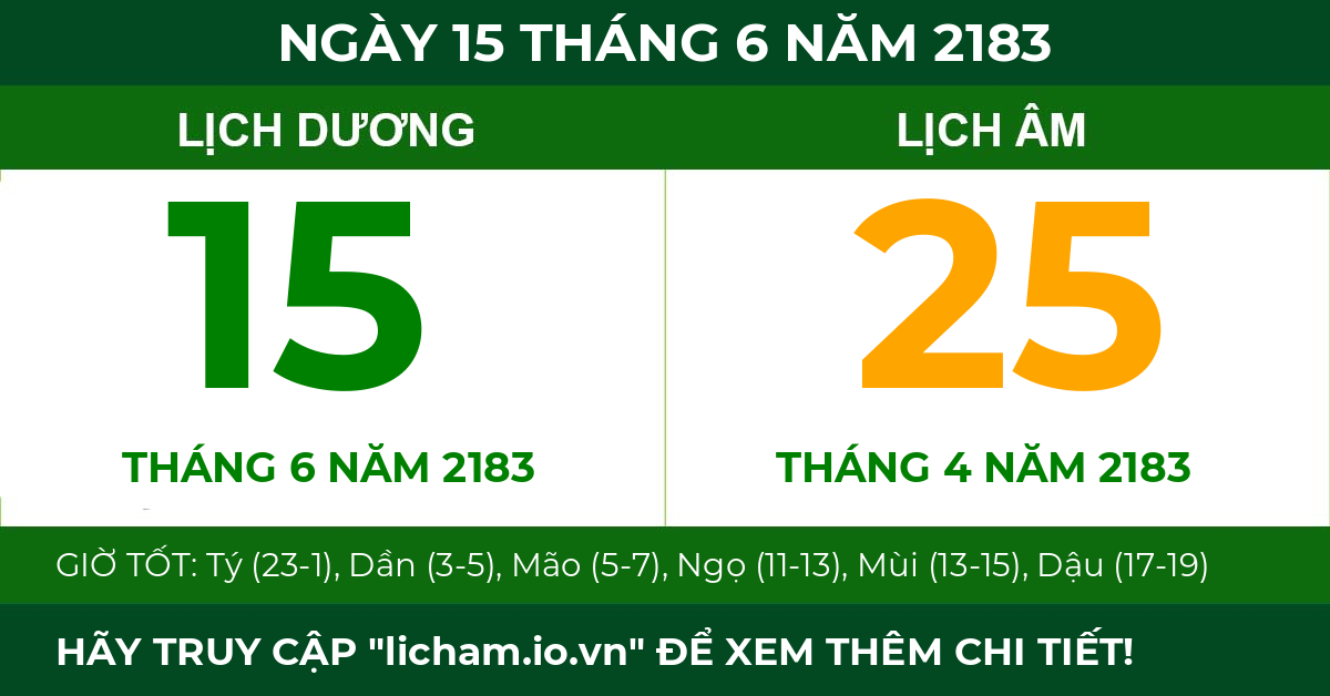lịch âm ngày 15 tháng 6 năm 2183
