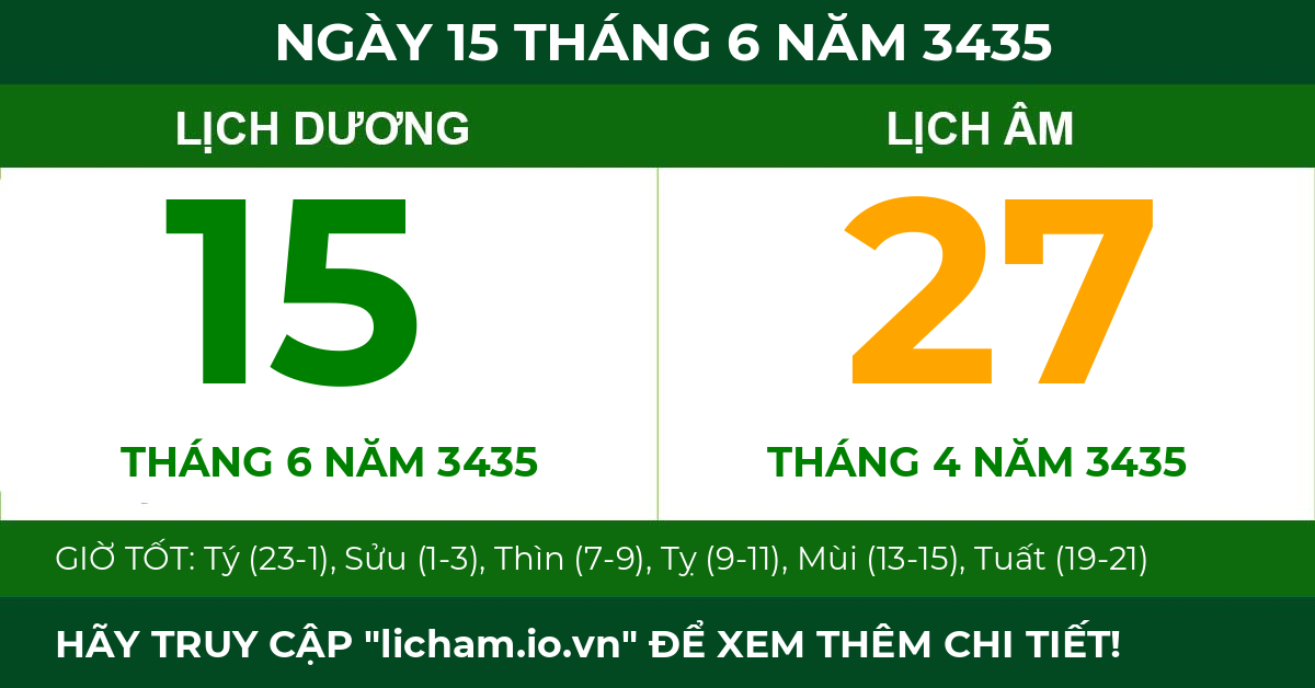 lịch âm ngày 15 tháng 6 năm 3435