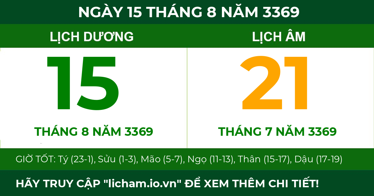 lịch âm ngày 15 tháng 8 năm 3369