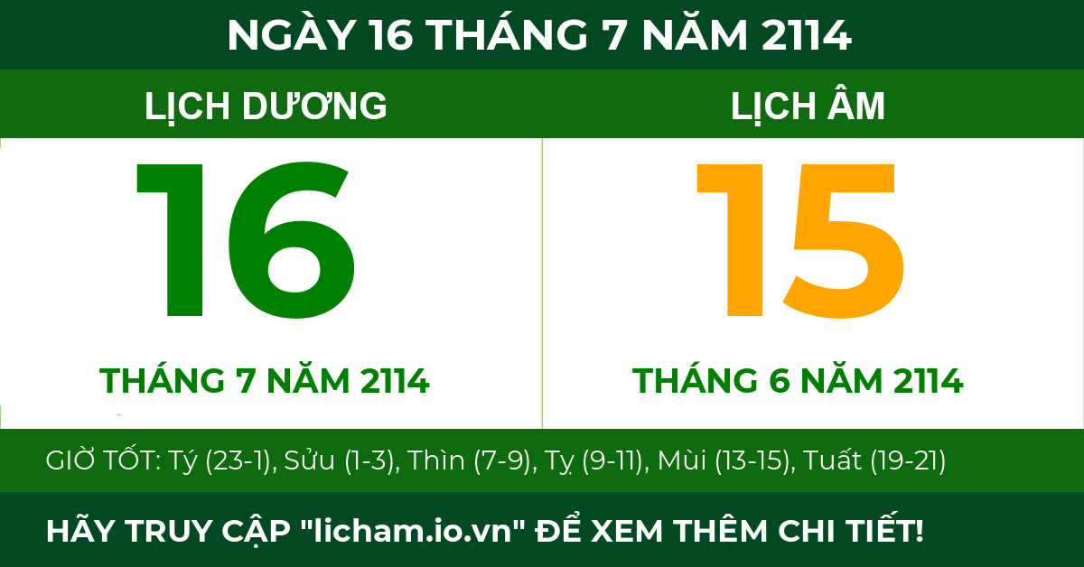 lịch âm ngày 16 tháng 7 năm 2114