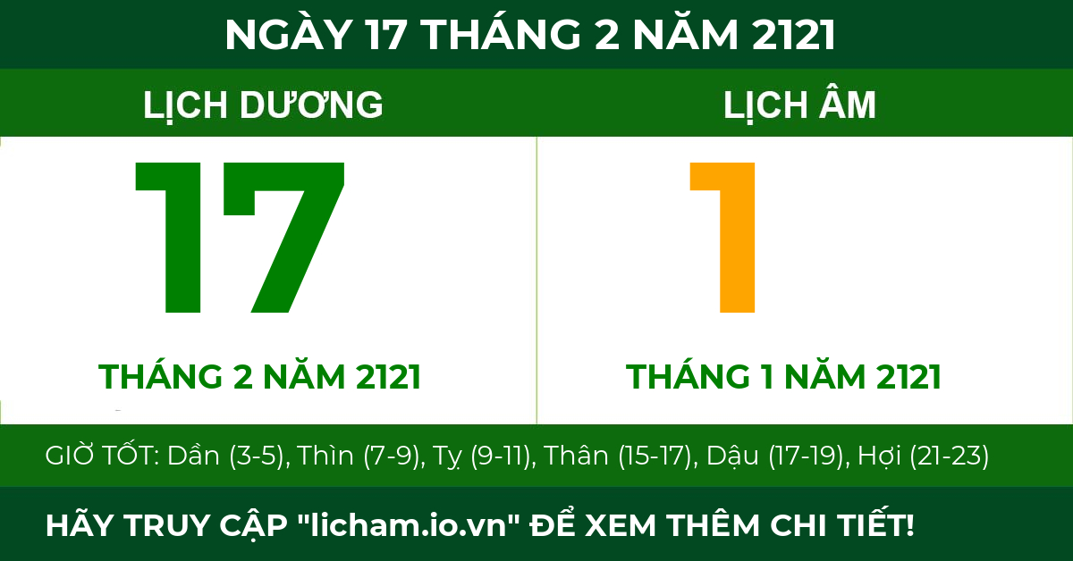 lịch âm ngày 17 tháng 2 năm 2121