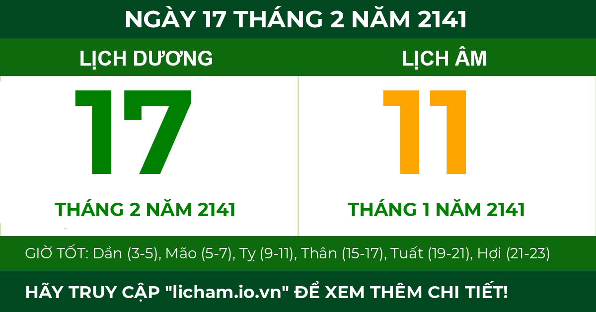 lịch âm ngày 17 tháng 2 năm 2141