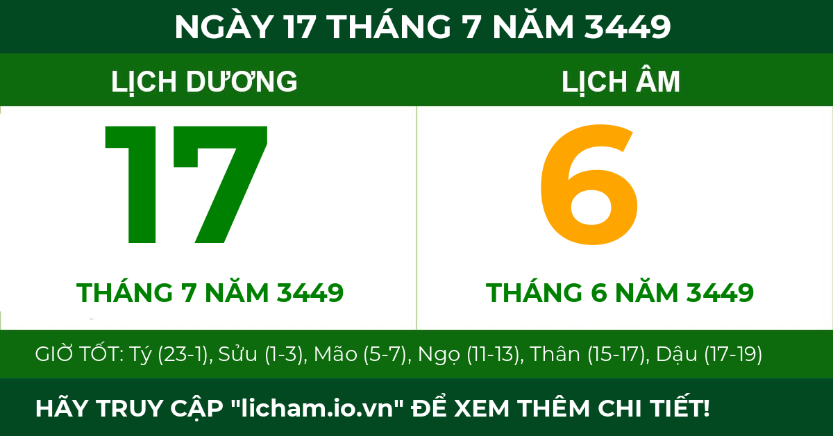lịch âm ngày 17 tháng 7 năm 3449