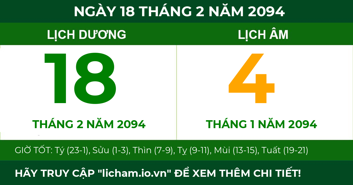 lịch âm ngày 18 tháng 2 năm 2094