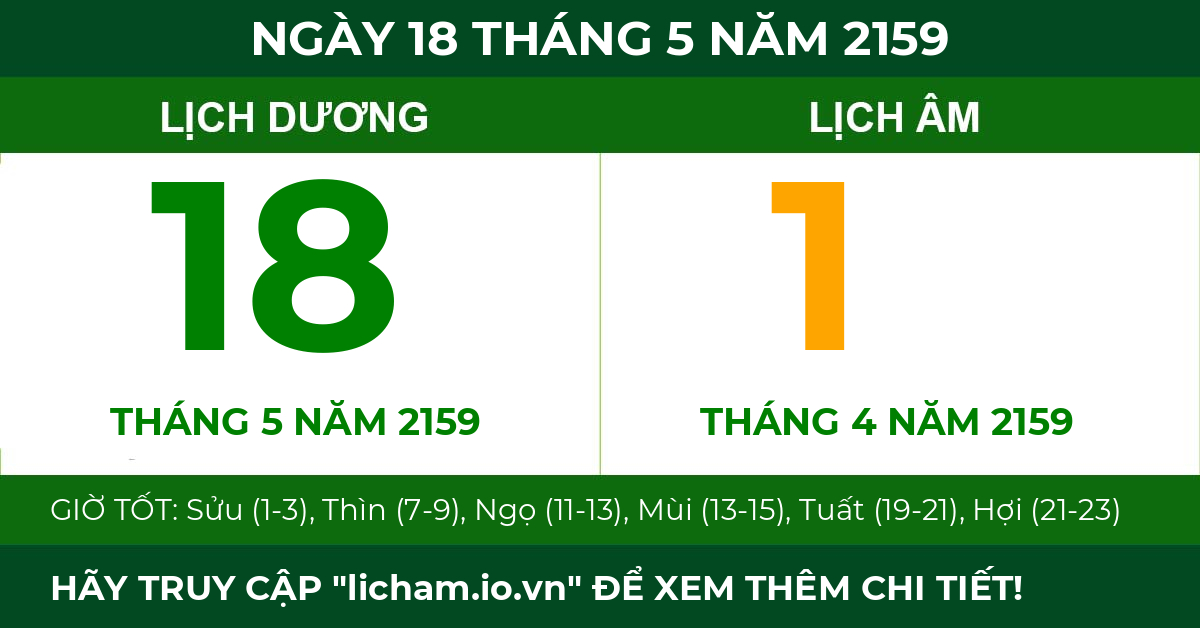 lịch âm ngày 18 tháng 5 năm 2159