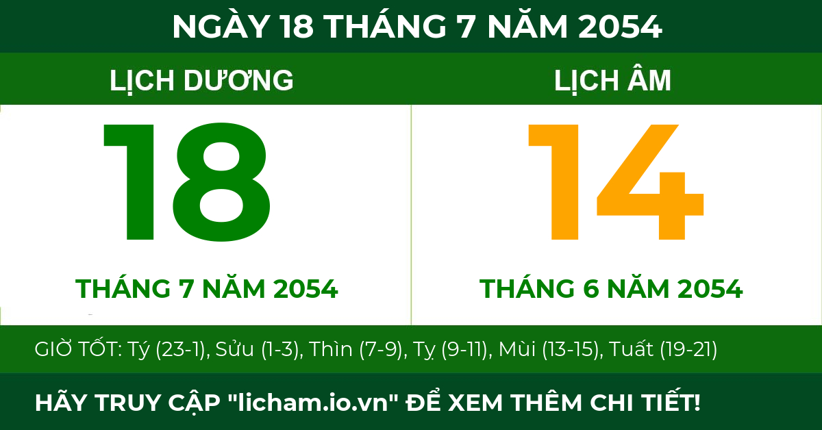 lịch âm ngày 18 tháng 7 năm 2054