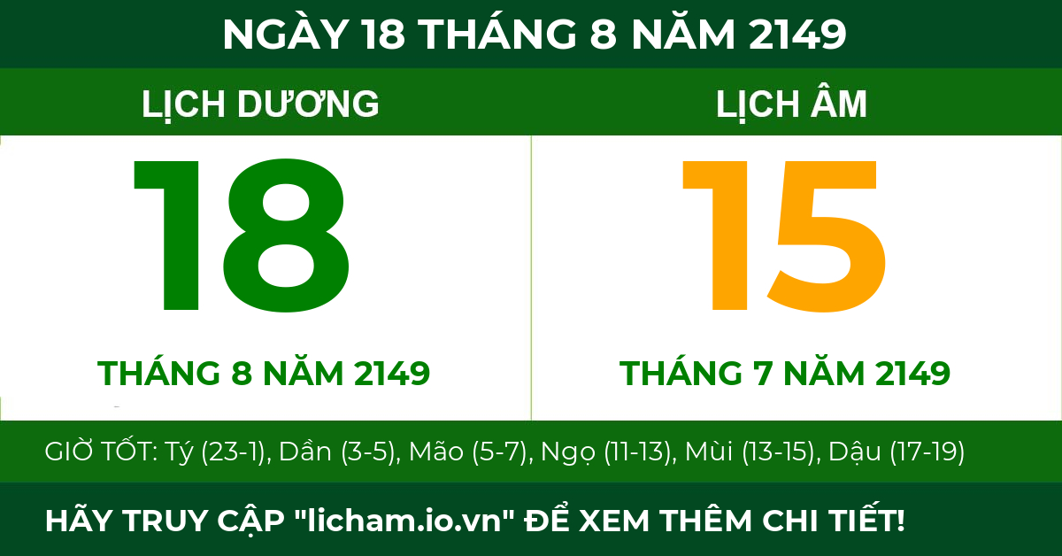 lịch âm ngày 18 tháng 8 năm 2149
