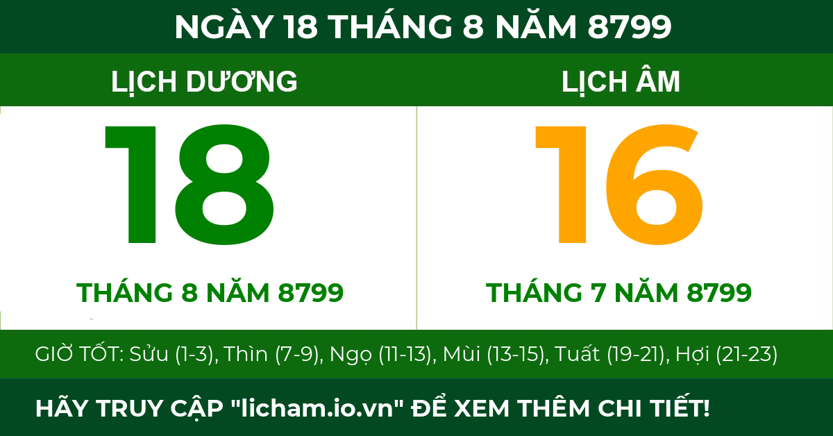 lịch âm ngày 18 tháng 8 năm 8799