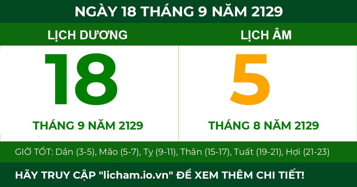 lịch âm ngày 18 tháng 9 năm 2129