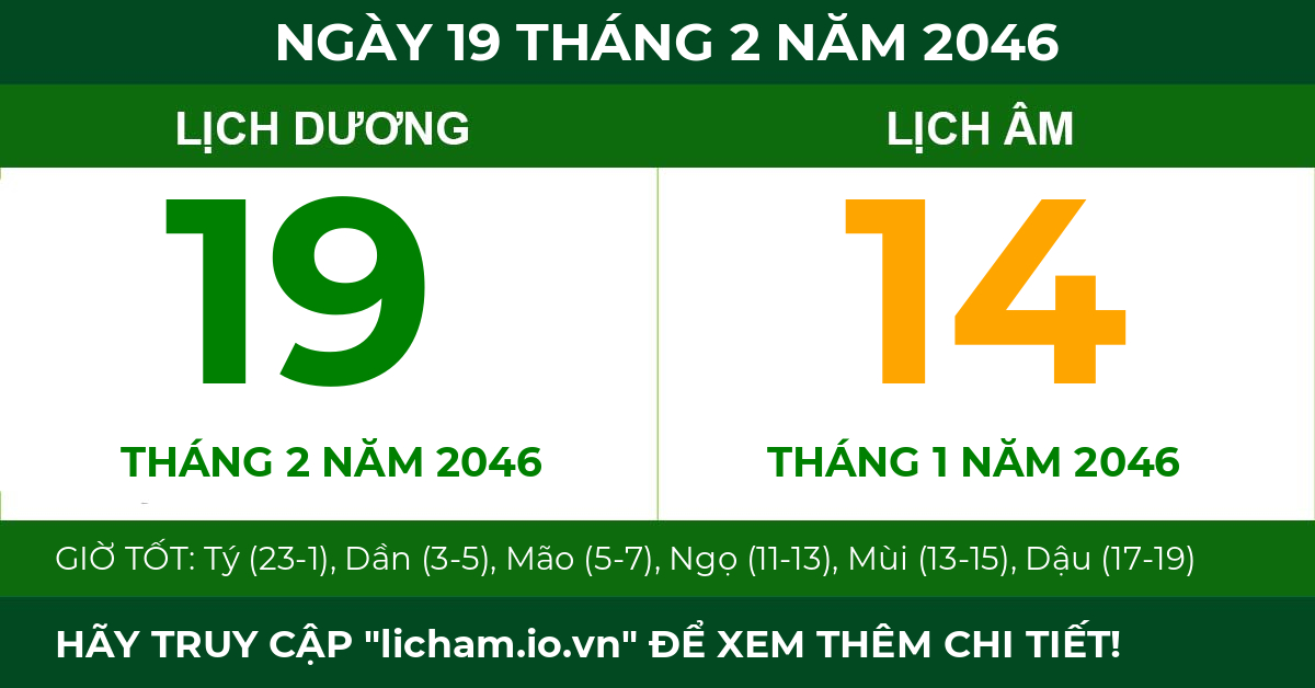 lịch âm ngày 19 tháng 2 năm 2046