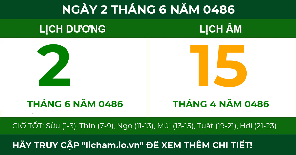 lịch âm ngày 2 tháng 6 năm 0486