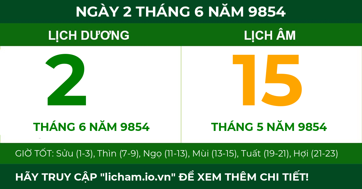 lịch âm ngày 2 tháng 6 năm 9854