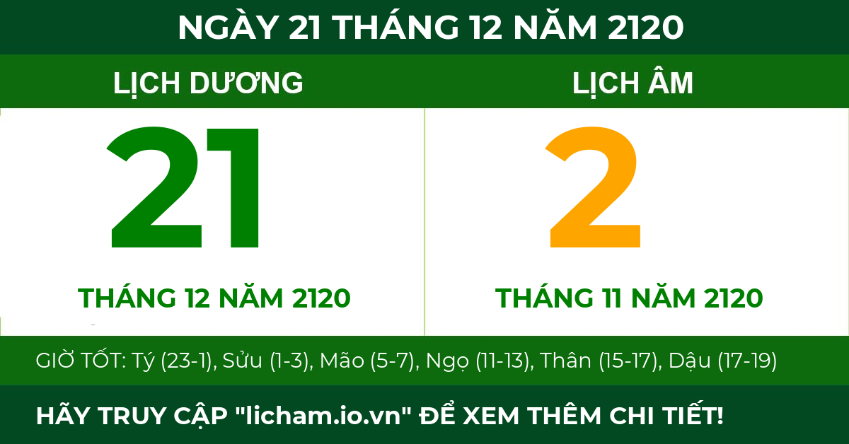 lịch âm ngày 21 tháng 12 năm 2120