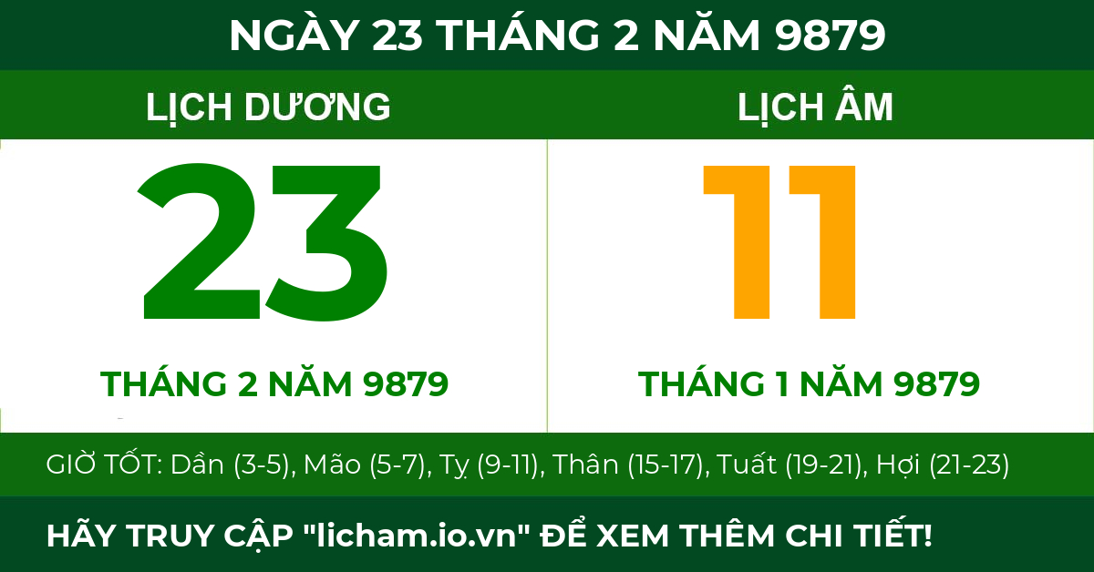 lịch âm ngày 23 tháng 2 năm 9879