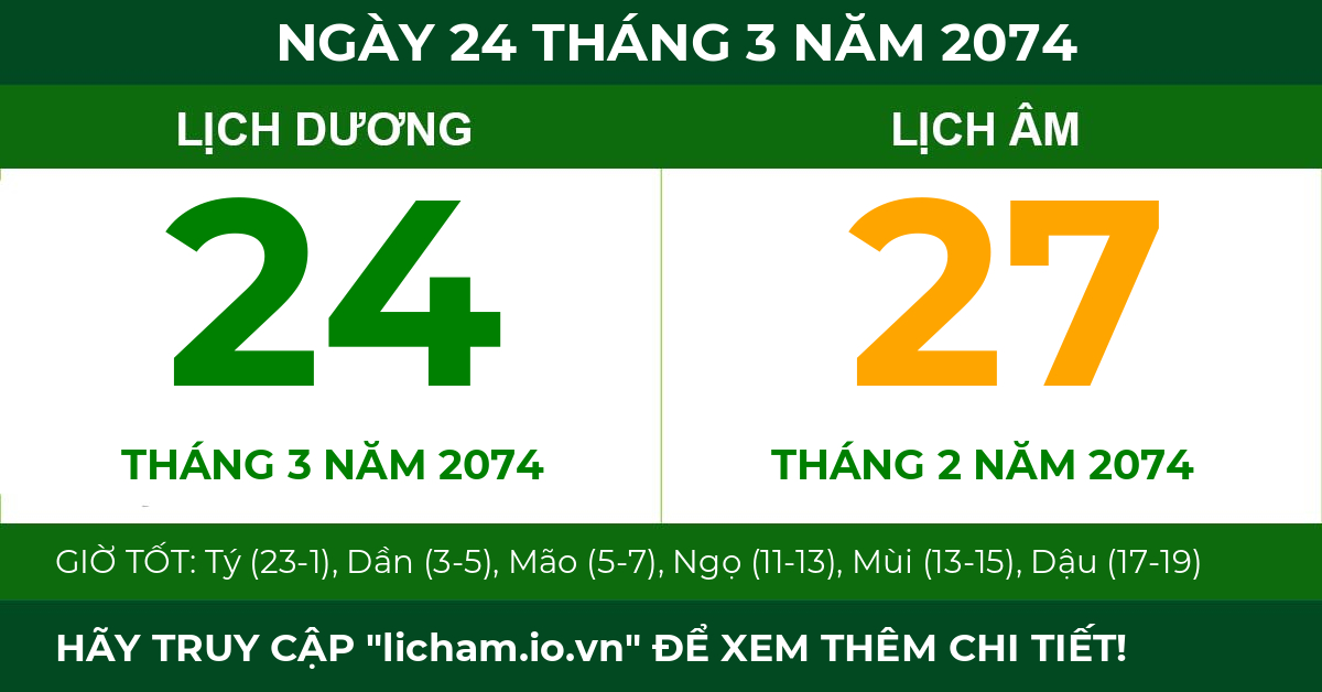 lịch âm ngày 24 tháng 3 năm 2074