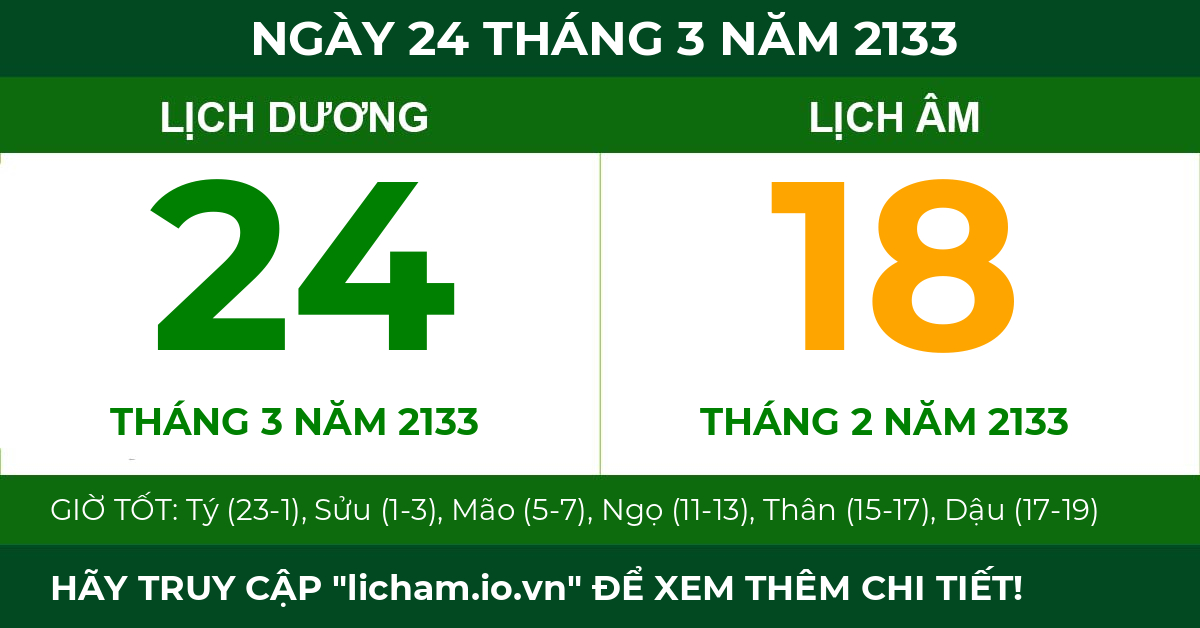lịch âm ngày 24 tháng 3 năm 2133