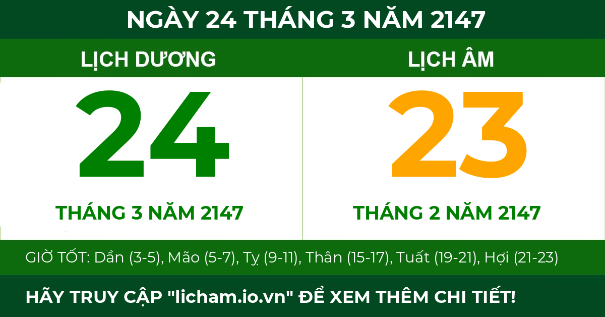 lịch âm ngày 24 tháng 3 năm 2147