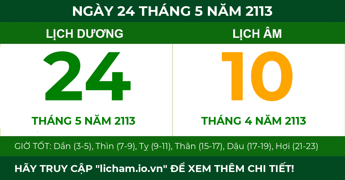 lịch âm ngày 24 tháng 5 năm 2113