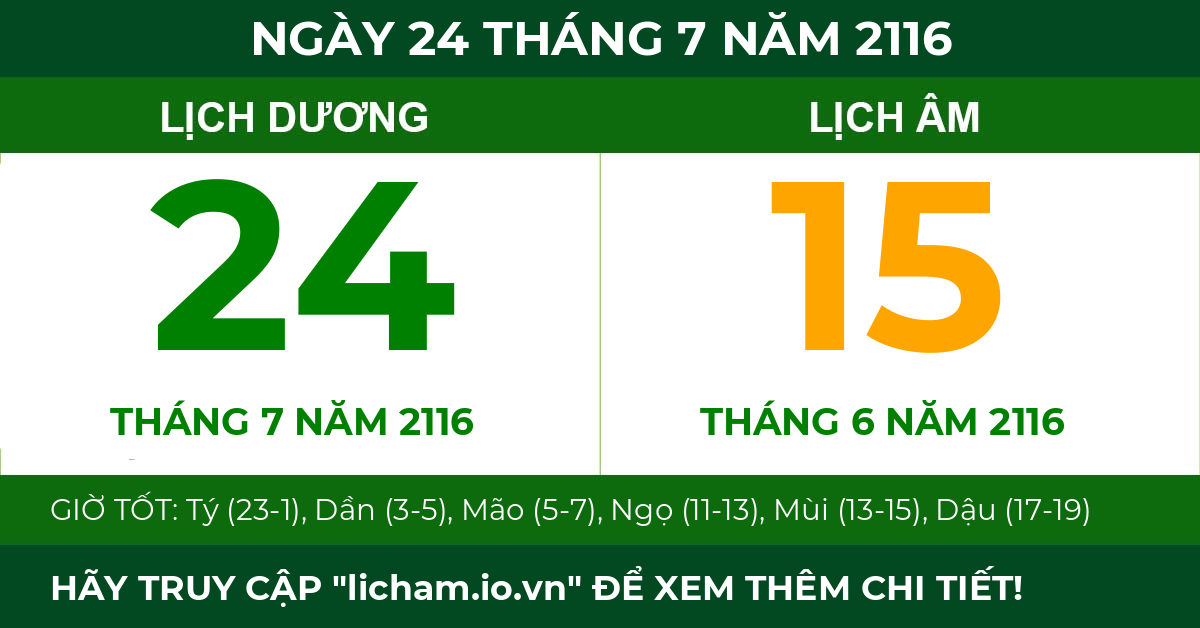 lịch âm ngày 24 tháng 7 năm 2116