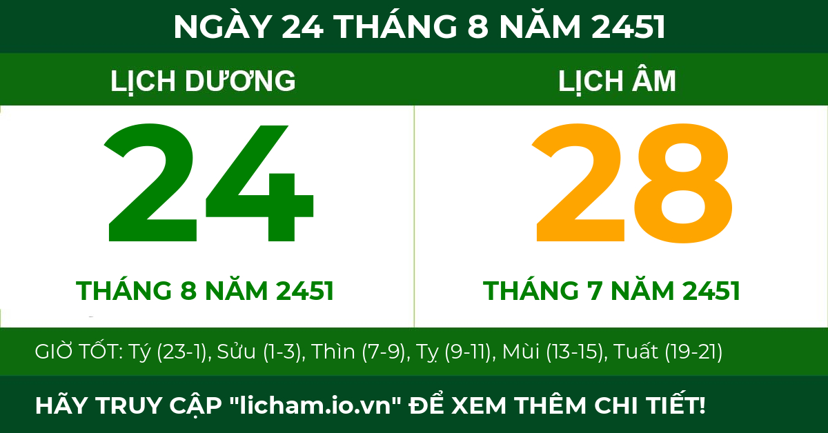 lịch âm ngày 24 tháng 8 năm 2451