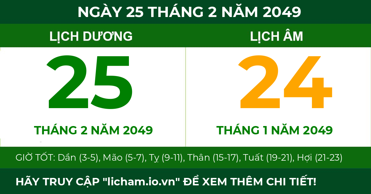 lịch âm ngày 25 tháng 2 năm 2049