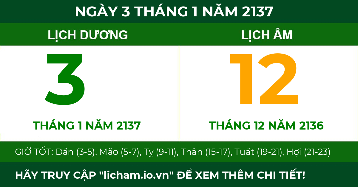 lịch âm ngày 3 tháng 1 năm 2137