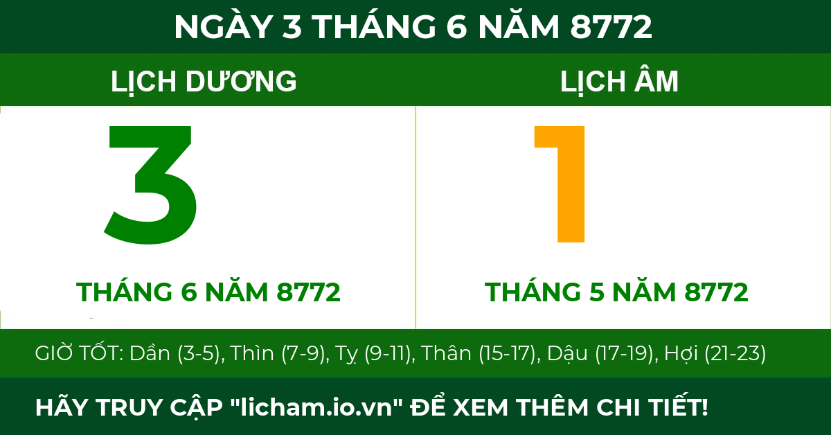 lịch âm ngày 3 tháng 6 năm 8772