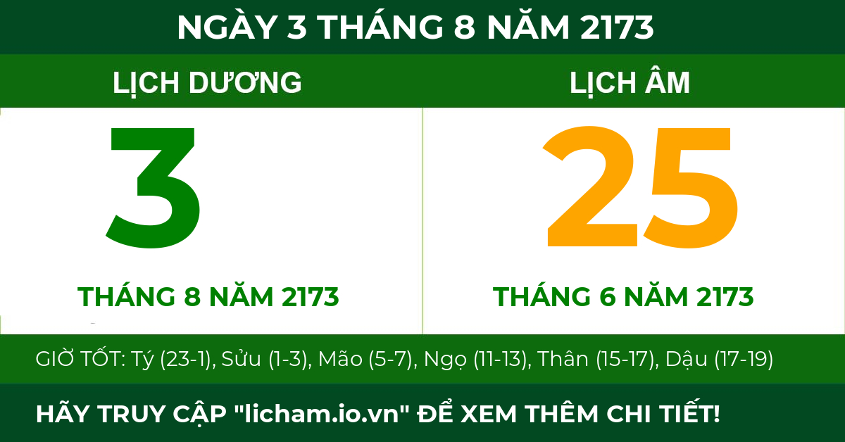 lịch âm ngày 3 tháng 8 năm 2173