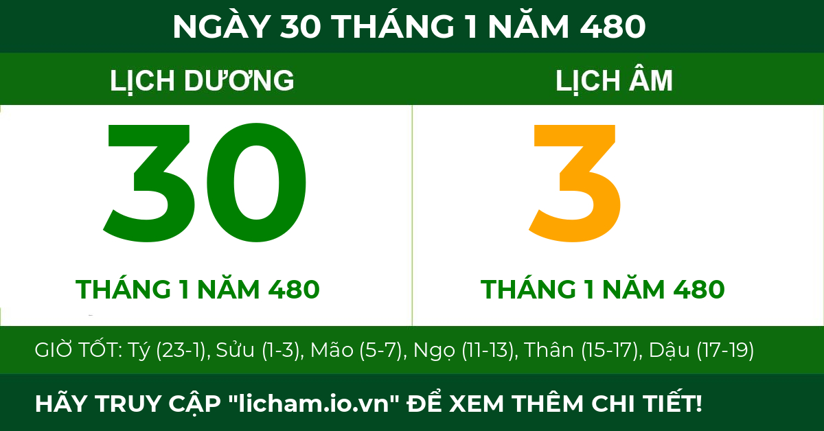 lịch âm ngày 30 tháng 1 năm 480