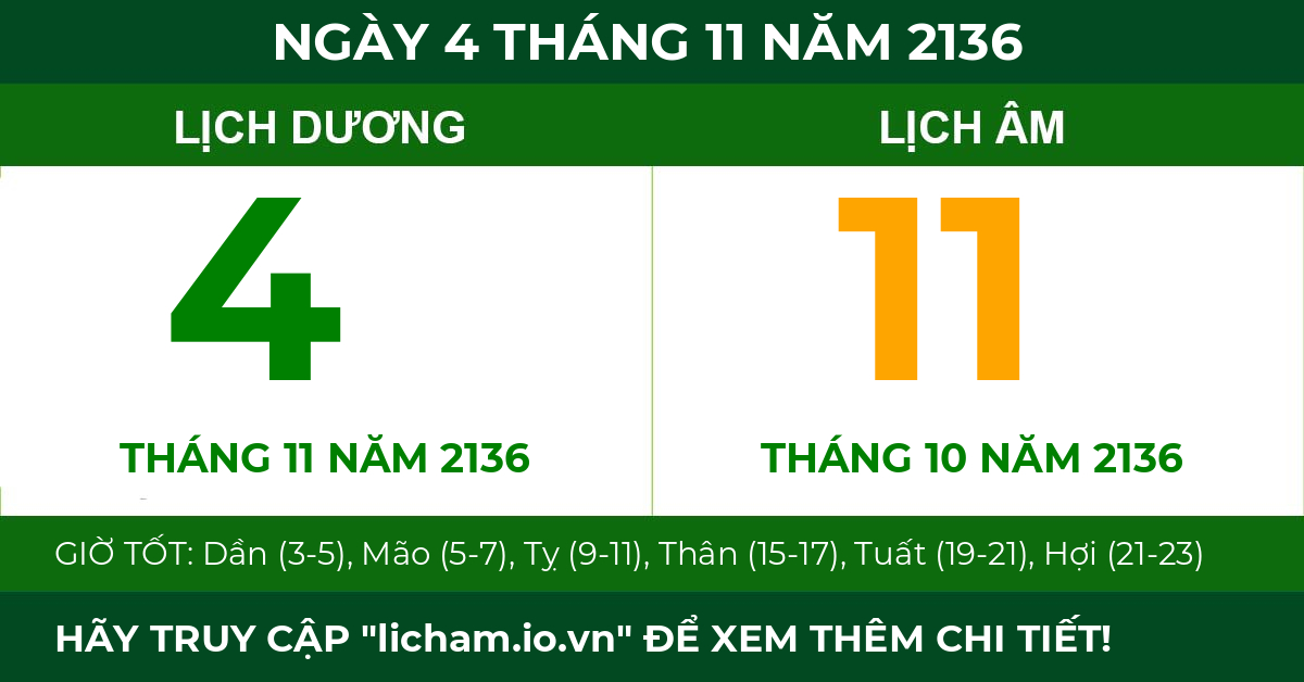 lịch âm ngày 4 tháng 11 năm 2136