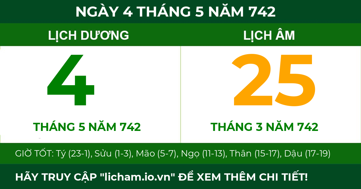 lịch âm ngày 4 tháng 5 năm 742