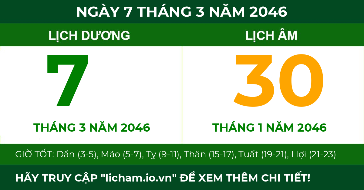 lịch âm ngày 7 tháng 3 năm 2046