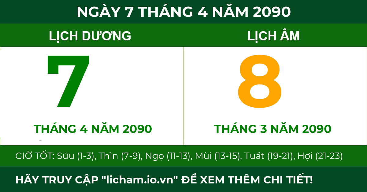 lịch âm ngày 7 tháng 4 năm 2090