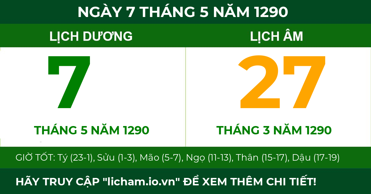 lịch âm ngày 7 tháng 5 năm 1290