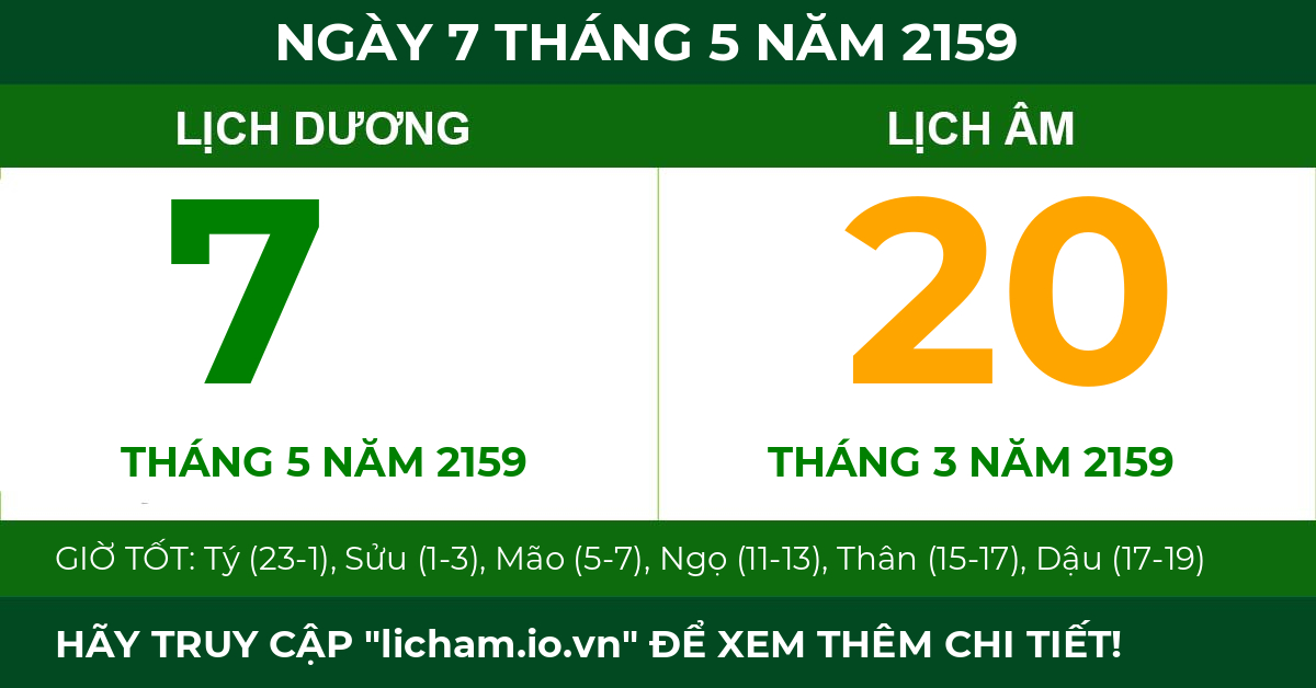 lịch âm ngày 7 tháng 5 năm 2159