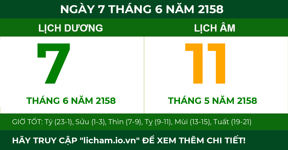lịch âm ngày 7 tháng 6 năm 2158