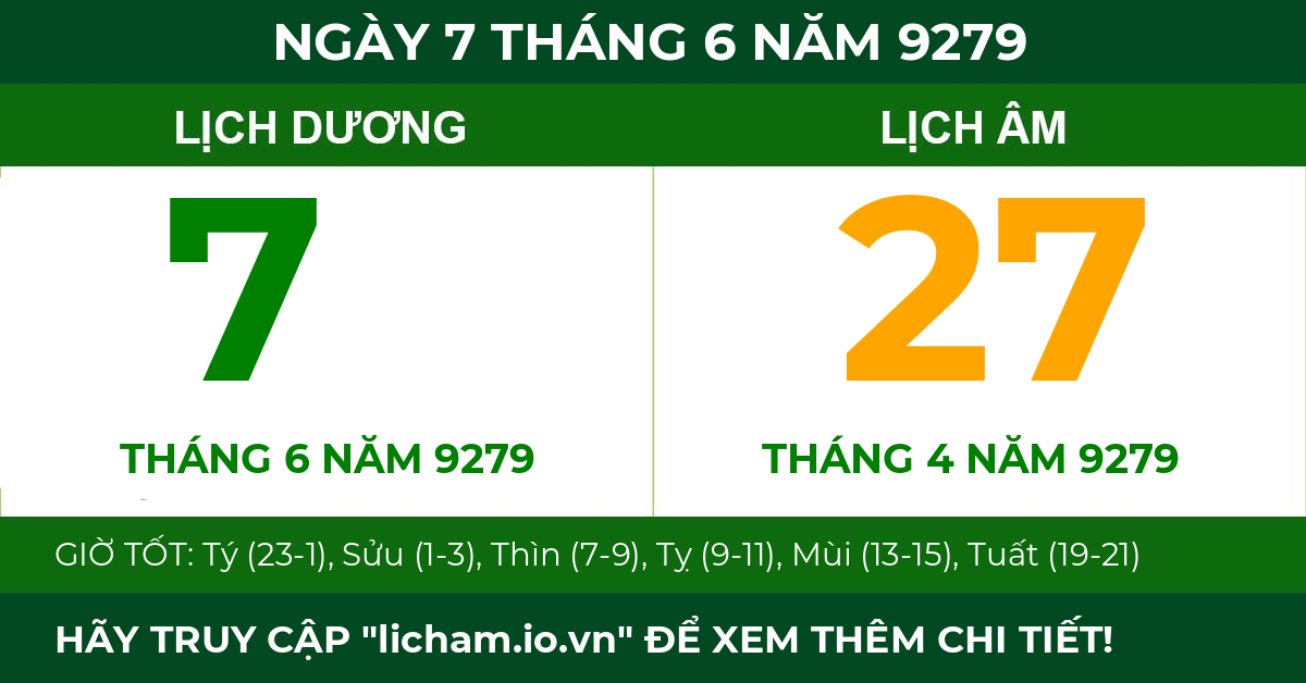 lịch âm ngày 7 tháng 6 năm 9279