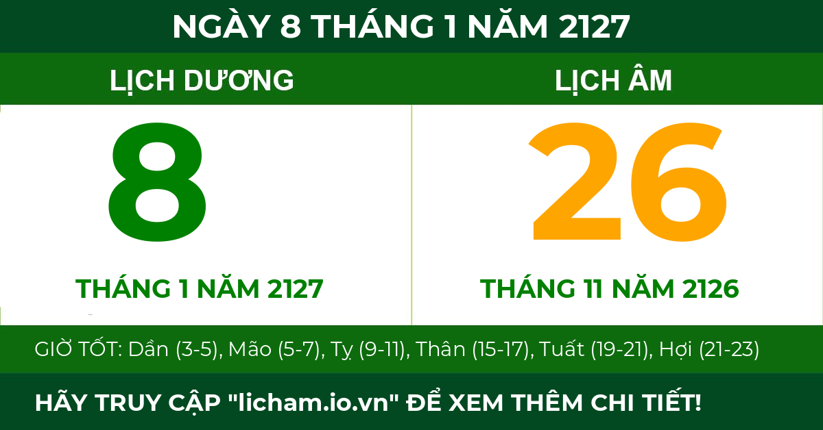 lịch âm ngày 8 tháng 1 năm 2127