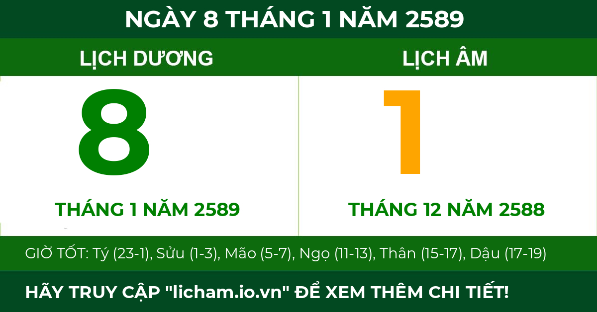 lịch âm ngày 8 tháng 1 năm 2589