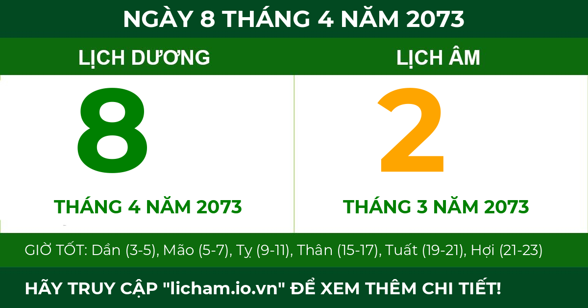 lịch âm ngày 8 tháng 4 năm 2073