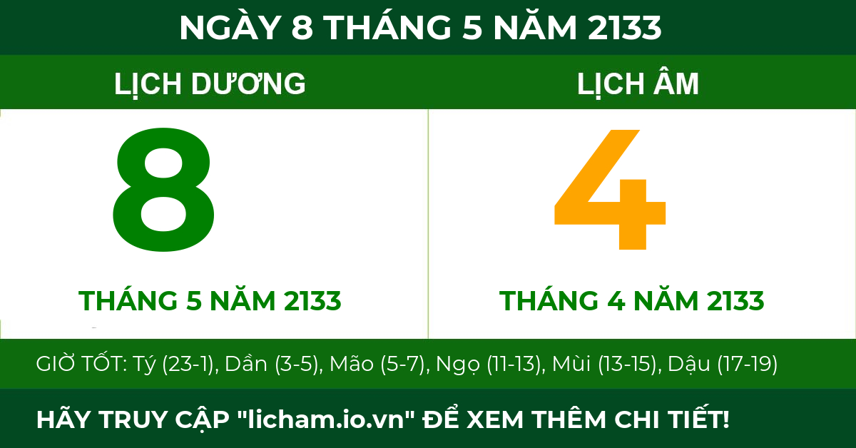 lịch âm ngày 8 tháng 5 năm 2133