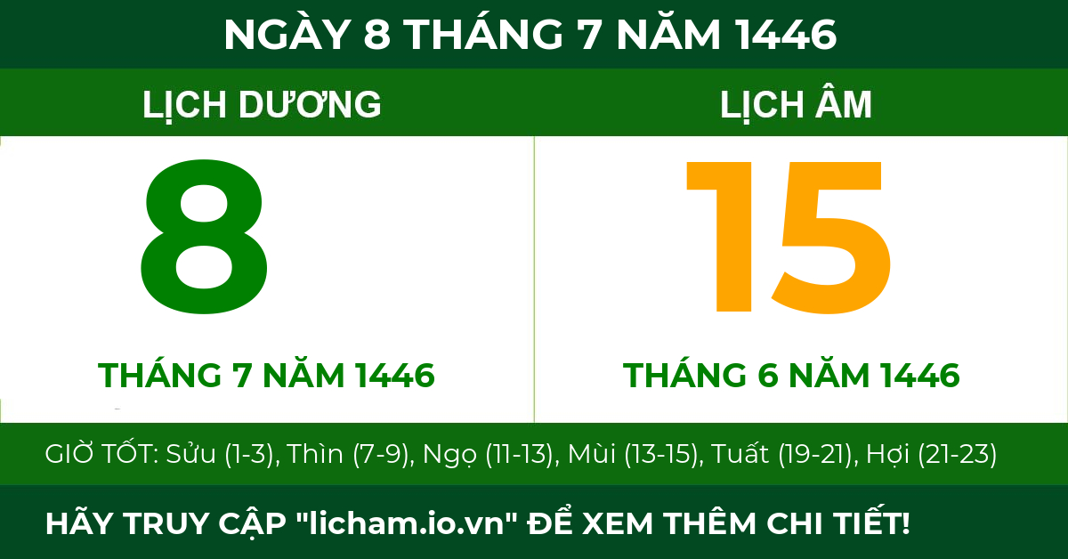 lịch âm ngày 8 tháng 7 năm 1446